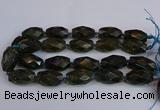 CLB235 15.5 inches 18*30mm - 20*30mm faceted rice labradorite beads