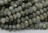 CLB28 15.5 inches 4*6mm faceted rondelle labradorite gemstone beads