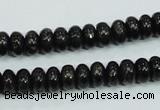 CLB301 15.5 inches 5*8mm rondelle black labradorite gemstone beads