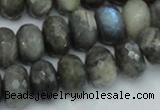 CLB33 15.5 inches 11*16mm faceted rondelle labradorite gemstone beads