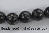 CLB355 15.5 inches 14mm round black labradorite beads wholesale