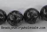 CLB357 15.5 inches 18mm round black labradorite beads wholesale