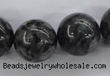 CLB358 15.5 inches 20mm round black labradorite beads wholesale