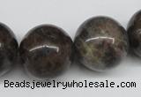 CLB438 15.5 inches 20mm round grey labradorite beads wholesale