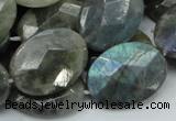 CLB45 15.5 inches 18*25mm faceted oval labradorite gemstone beads