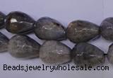 CLB504 15.5 inches 12*16mm faceted teardrop labradorite beads