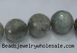 CLB52 15.5 inches 16mm faceted round labradorite gemstone beads