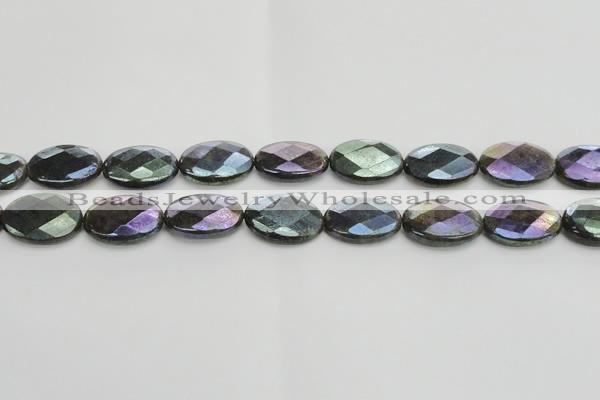 CLB659 15.5 inches 12*16mm faceted oval AB-color labradorite beads