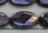 CLB662 15.5 inches 18*25mm faceted oval AB-color labradorite beads