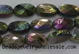 CLB673 15.5 inches 8*10mm faceted oval AB-color labradorite beads