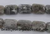 CLB748 15.5 inches 8*12mm faceted rectangle labradorite gemstone beads