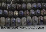 CLB757 15.5 inches 5*8mm faceted rondelle AB-color labradorite beads