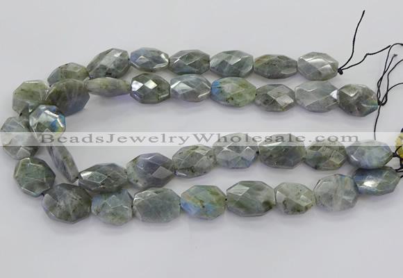 CLB769 15.5 inches 13*18mm - 18*25mm faceted freeform labradorite beads