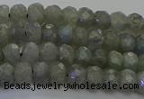 CLB771 15.5 inches 2.5*4mm faceted rondelle labradorite beads