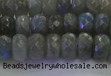 CLB774 15.5 inches 6*10mm faceted rondelle labradorite beads