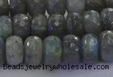 CLB775 15.5 inches 7*12mm faceted rondelle labradorite beads