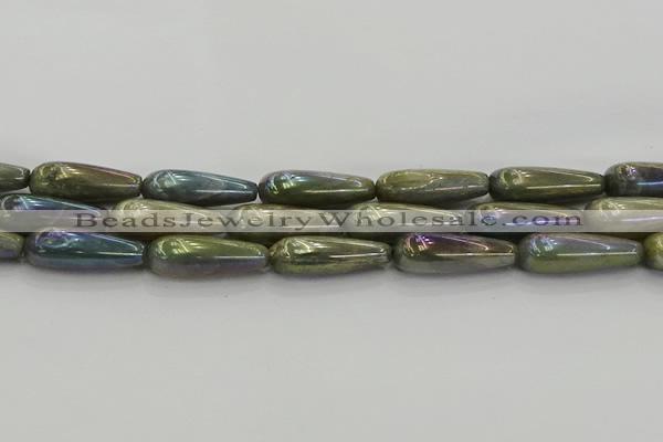 CLB782 15.5 inches 10*40mm teardrop AB-color labradorite beads