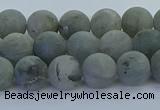 CLB873 15.5 inches 8mm round matte labradorite gemstone beads