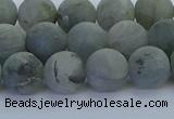 CLB874 15.5 inches 10mm round matte labradorite gemstone beads