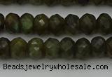 CLB957 15.5 inches 6*10mm faceted rondelle labradorite beads