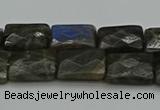 CLB960 15.5 inches 10*14mm faceted rectangle labradorite beads