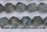 CLB982 15.5 inches 8mm faceted nuggets labradorite beads wholesale