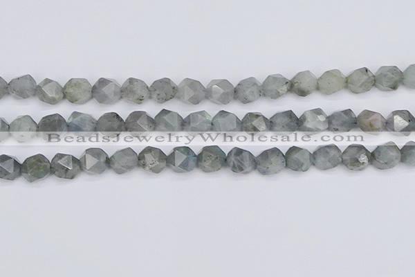 CLB983 15.5 inches 10mm faceted nuggets labradorite beads wholesale