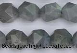 CLB984 15.5 inches 12mm faceted nuggets labradorite beads wholesale