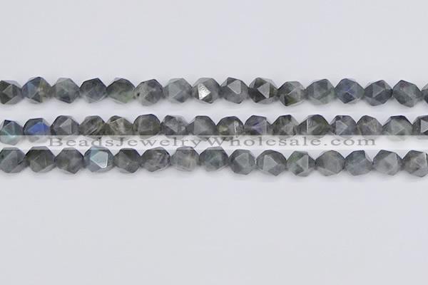 CLB988 15.5 inches 10mm faceted nuggets labradorite beads wholesale