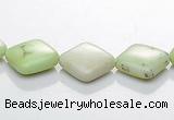 CLE14 rhombic 10*10mm lemon turquoise gemstone beads Wholesale