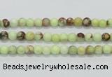 CLE30 15.5 inches 4mm round lemon turquoise beads wholesale