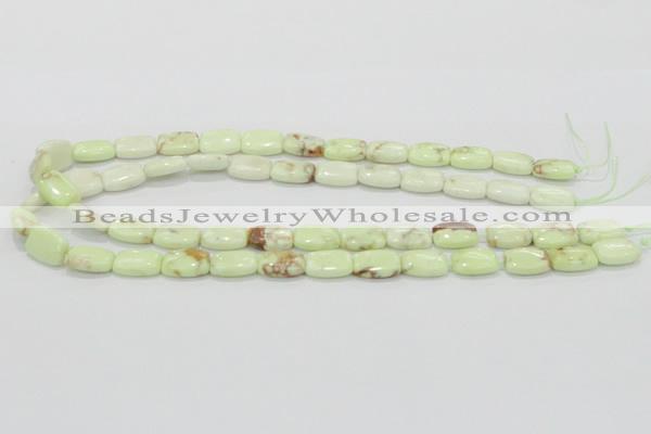 CLE41 15.5 inches 10*14mm rectangle lemon turquoise beads wholesale