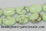 CLE46 15.5 inches 12*16mm oval lemon turquoise beads wholesale