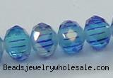 CLG41 14 inches 8*10mm faceted rondelle handmade lampwork beads