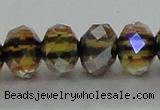 CLG43 14 inches 8*10mm faceted rondelle handmade lampwork beads