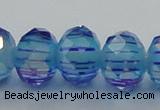 CLG46 13 inches 9*12mm faceted rondelle handmade lampwork beads