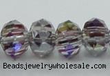 CLG49 13 inches 9*12mm faceted rondelle handmade lampwork beads