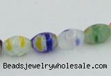 CLG503 16 inches 6*8mm rice lampwork glass beads wholesale