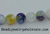 CLG508 16 inches 6mm round lampwork glass beads wholesale