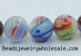 CLG510 16 inches 12mm round lampwork glass beads wholesale