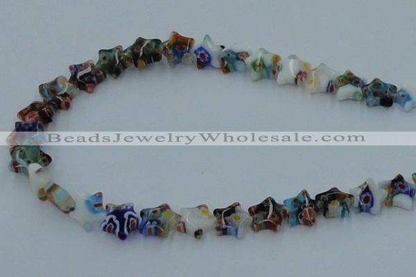 CLG528 16 inches 10*10mm star lampwork glass beads wholesale