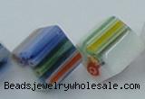 CLG530 16 inches 10*10mm cube lampwork glass beads wholesale