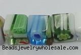 CLG532 16 inches 8*8mm cube lampwork glass beads wholesale