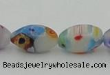 CLG537 16 inches 8*12mm rice lampwork glass beads wholesale