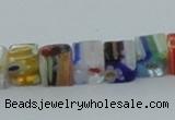 CLG562 16 inches 6*6mm cube lampwork glass beads wholesale