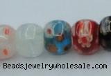 CLG571 16 inches 8*10mm rondelle lampwork glass beads wholesale