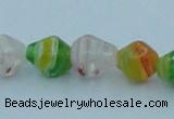 CLG577 16 inches 8*10mm rice lampwork glass beads wholesale