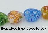 CLG580 16 inches 12*12mm heart lampwork glass beads wholesale