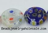 CLG588 16 inches 16mm flat round lampwork glass beads wholesale