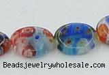 CLG589 16 inches 10*12mm oval lampwork glass beads wholesale